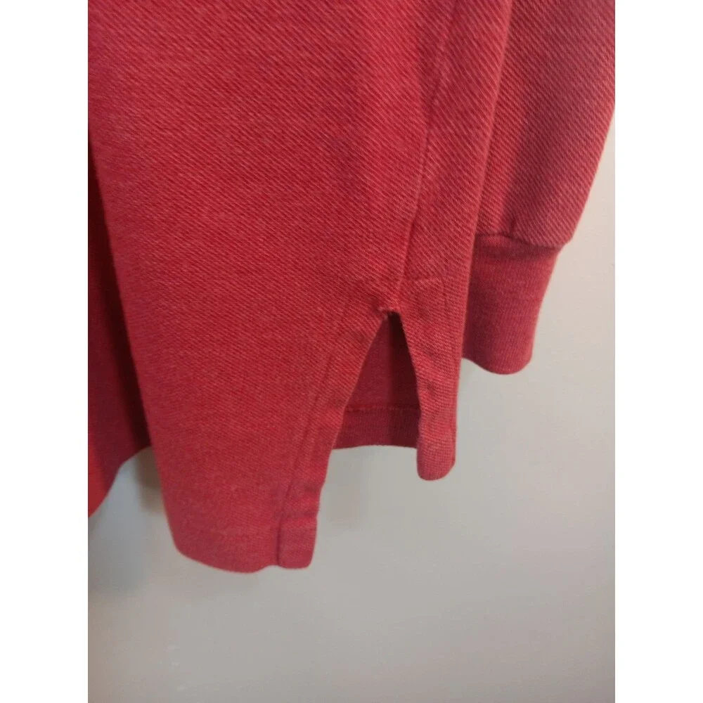 Polo Ralph Lauren Men's Long Sleeve Polo Shirt Burgundy Red Classic Fit Size L